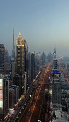 Dubai Sheikh Zeyad Road views UAE