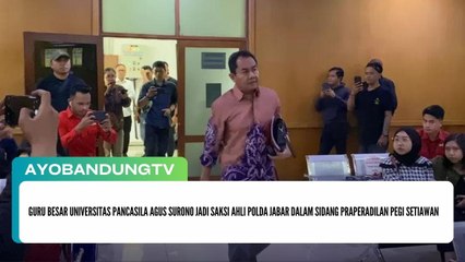 Guru Besar Universitas Pancasila Agus Surono Jadi Saksi Ahli Polda Jabar dalam Sidang Praperadilan Pegi Setiawan