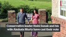 Rishi Sunak and his wife Akshata Murty have voted in this year’s general election