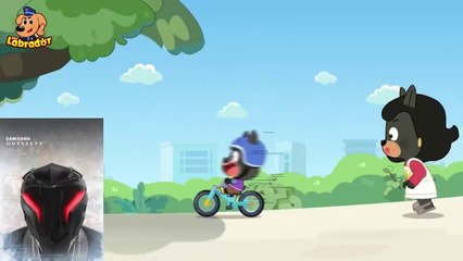 Bike Riding Lesson /cartoon fun /@SheriffLabradora