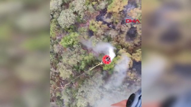 Balıkesir'deki orman yangını; havadan müdahale yeniden başladı