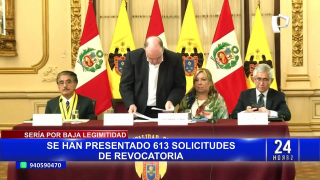 ONPE: se han presentado 613 solicitudes para revocar a alcaldes y gobernadores