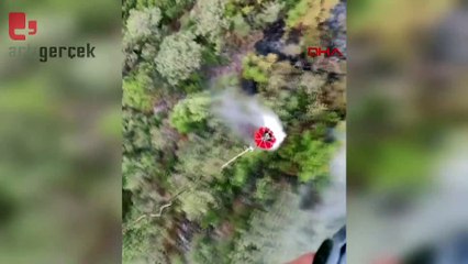 Balıkesir'de orman yangını: Havadan müdahale yeniden başladı