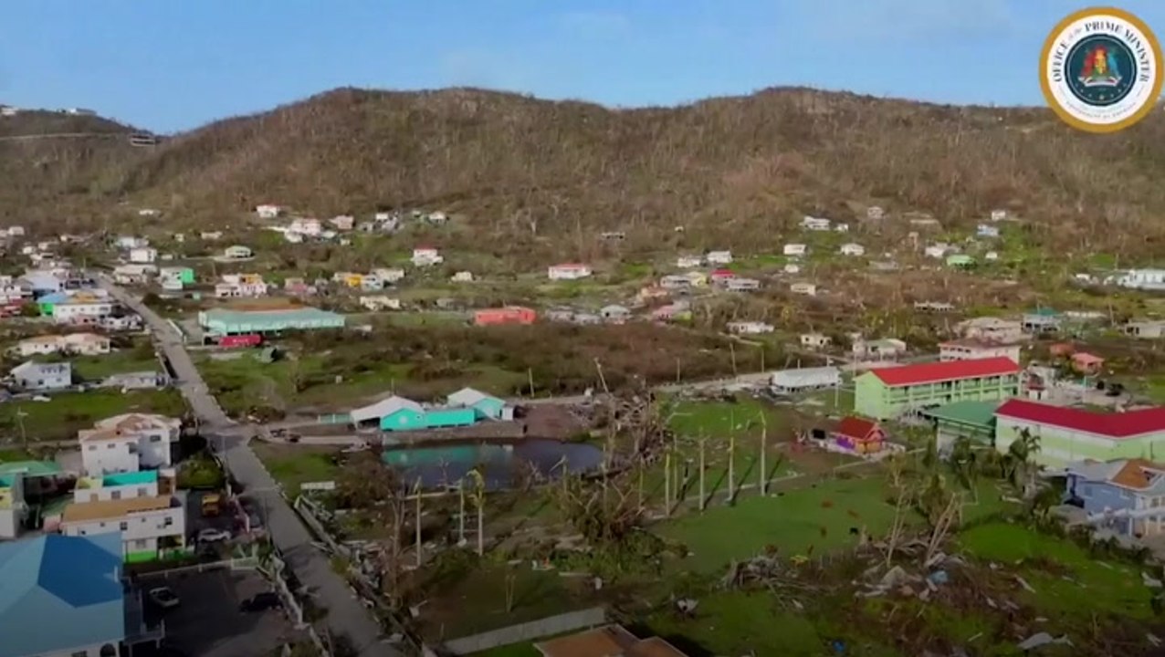 Trees torn and roofs ripped: The aftermath of deadly Hurricane Beryl