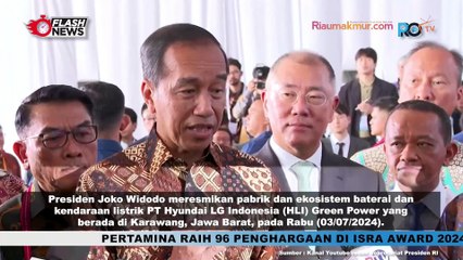 Statement Jokowi Usai Resmikan Pabrik Baterai Mobil Listrik Terbesar di Asia Tenggara