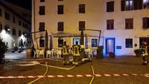 Il video dell'incendio a Trento, fiamme alla trattoria «Al mercato»: case evacuate e locale inagibile