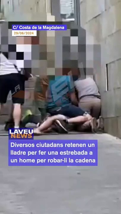 Ciudadanos retienen y desarman a un ladrón