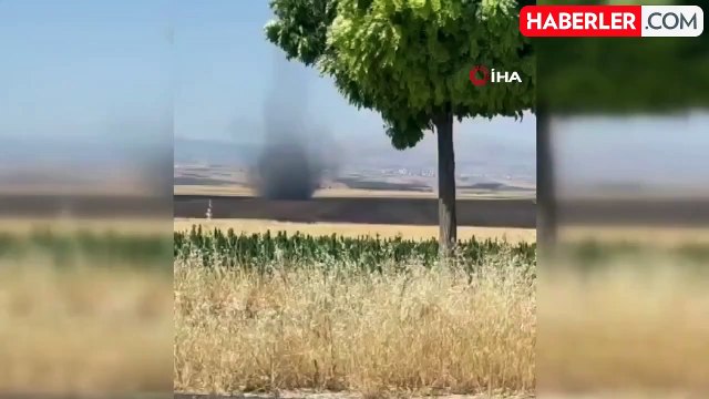 Adıyaman'da yaşanan hortum olayı saniye saniye görüntülendi