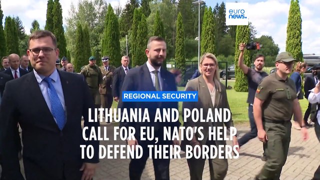 Poland and Lithuania seek EU and NATO assistance in defending their borders