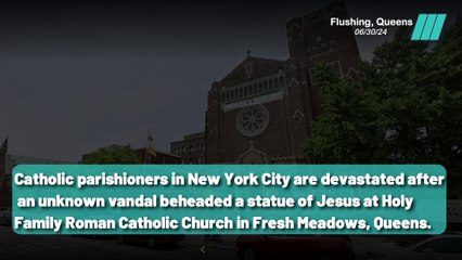 Jesus Statue Desecrated in NYC Church
