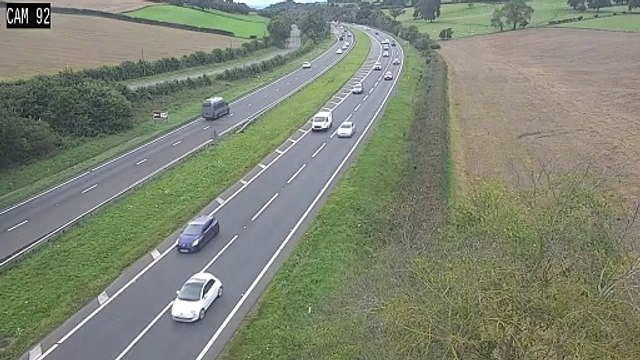 CCTV footage shows car being rammed on busy A-road in shocking road rage incident