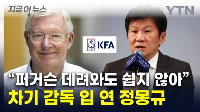 정몽규, 차기 감독 선임 난항에... 퍼거슨 와도 여론 갈릴 듯 [지금이뉴스] / YTN