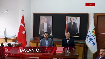 Bakan Kurum’un ilk ziyareti deprem bölgesi Malatya’ya
