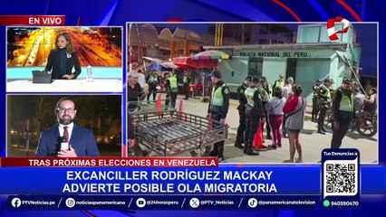 Rodríguez Mackay advierte sobre posible ola migratoria tras elecciones en Venezuela