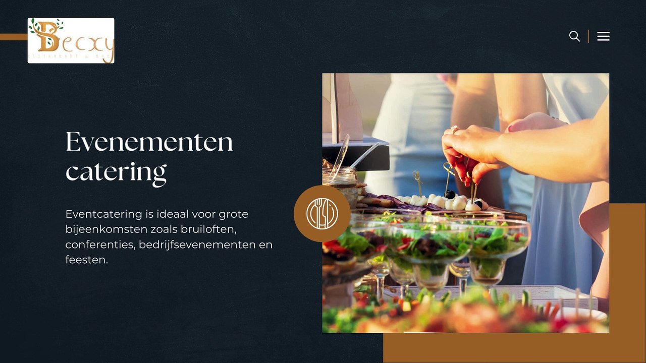 Soorten cateringdiensten