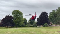 Devon Air Ambulance landing in Crediton on July 4, 2024 video by Alan Quick IMG_6720