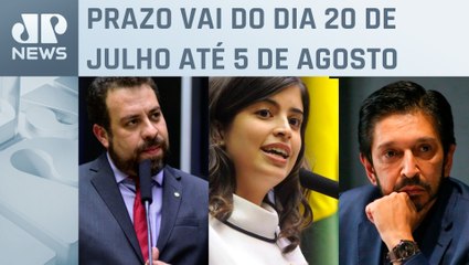 Boulos, Tabata e Nunes confirmam datas de convenções