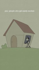 People who get easily excited funny cartoon