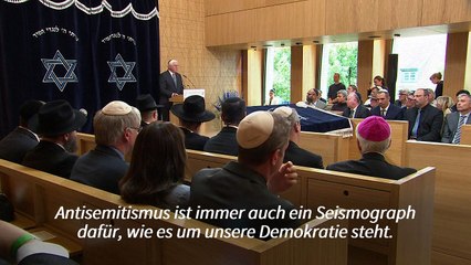 Steinmeier bei Synagogeneröffnung: "Jüdisches Leben ist ein Teil von uns"