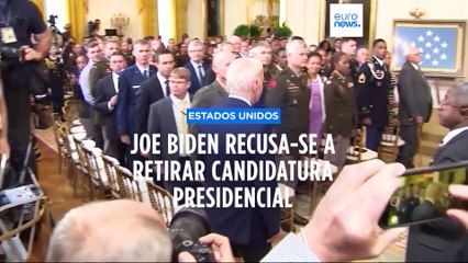Joe Biden mantém candidatura às eleições presidenciais
