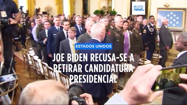Joe Biden mantém candidatura às eleições presidenciais