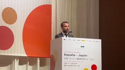 Carlos Cuerpo inaugura en japonés un encuentro con empresarios en Tokio