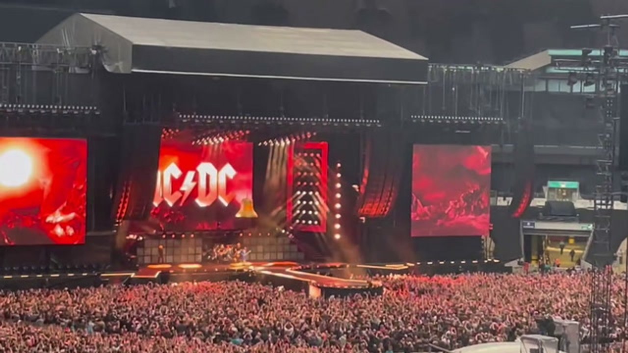 ACDC perform at Wembley Stadium