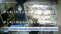 VIDEO: Asalto en un panadería en Chimalhuacán, Estado de México