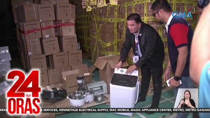 Mahigit P9-M halaga ng mga hindi umano rehistradong appliances, nasabat | 24 Oras