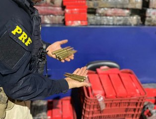 PRF apreende munições utilizadas em crimes do 'novo cangaço' no PR