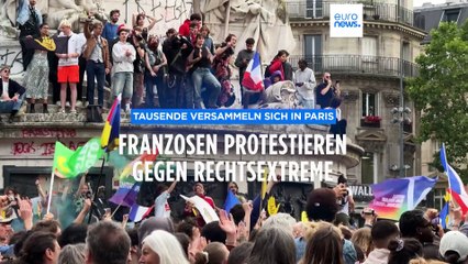 Paris wehrt sich: Tausende demonstrieren gegen rechtsextreme Mehrheit im Parlament