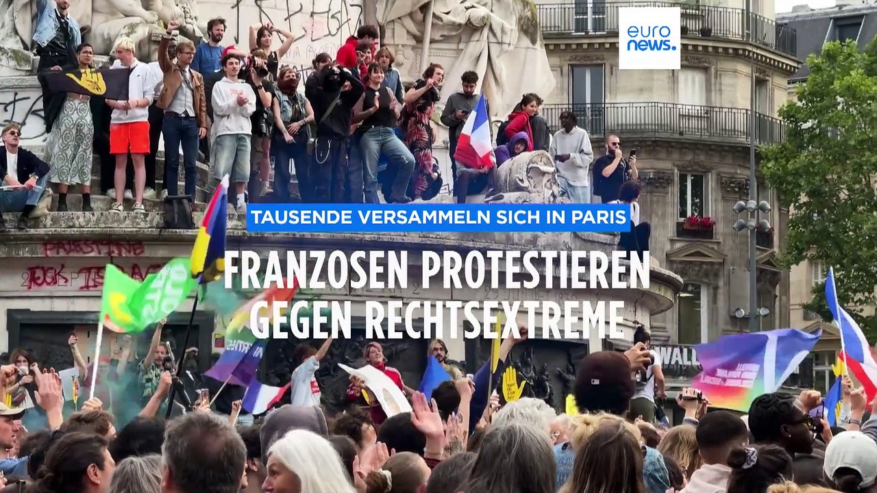 Paris wehrt sich: Tausende demonstrieren gegen rechtsextreme Mehrheit im Parlament