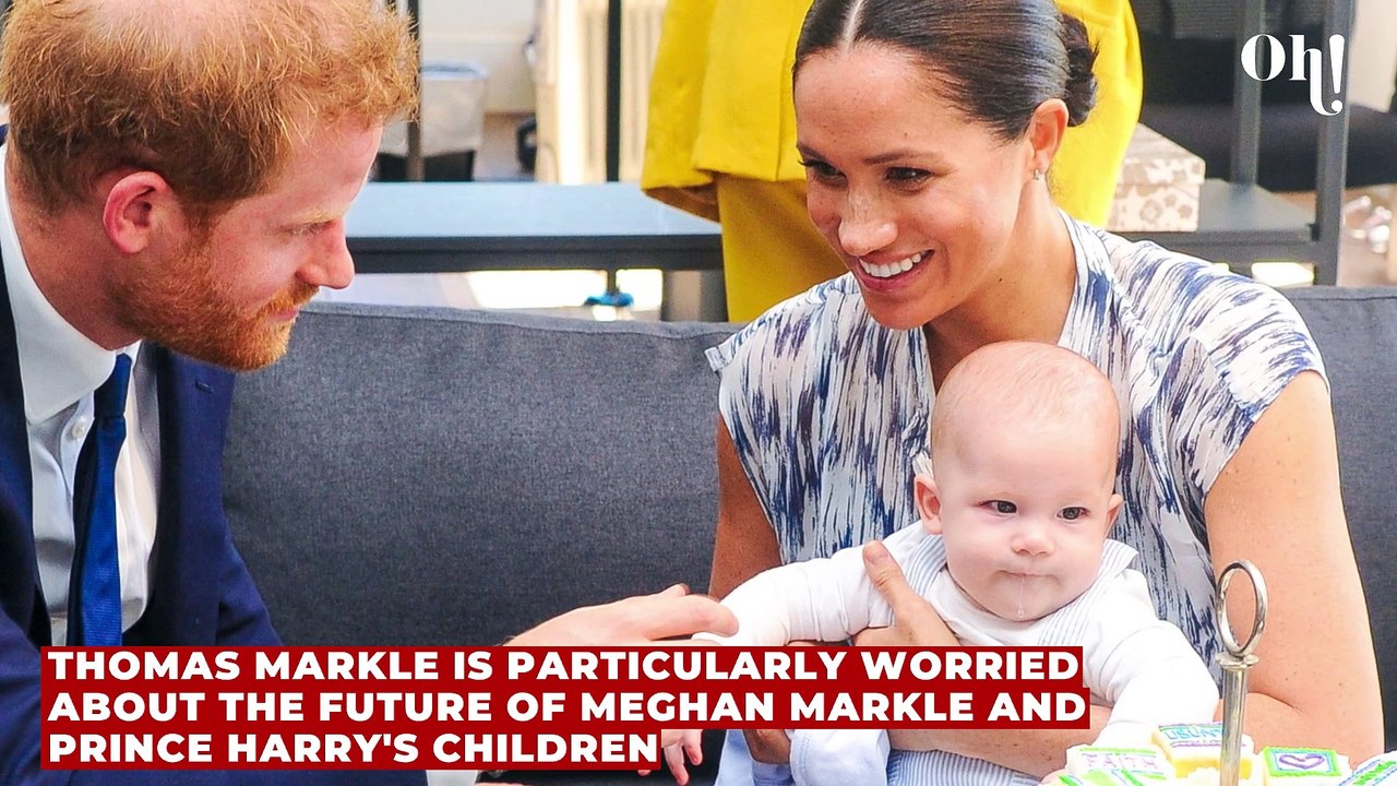 Meghan Markle's father reveals he is worried Archie and Lilibet will regret not growing up as Royals