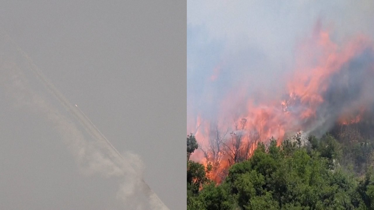 Hizbulá lanza 200 cohetes y una veintena de drones sobre Israel