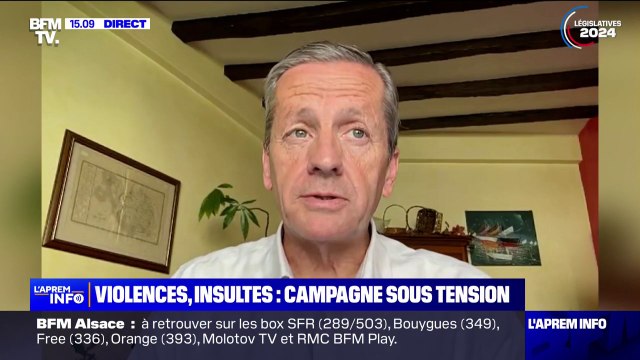 Violences dans la campagne: Cette montée de l'éventuel péril du FN est responsable de ce climat de haine , déclare Bruno Belin, sénateur LR