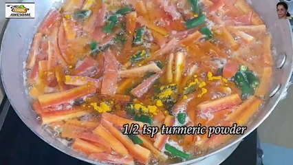 Jhat Pat Gajar Ka  Achar _ ھوم میڈ گاجراچار فوری_ Homemade Instant Carrot Pickle _ झटपट गाजर का अचार