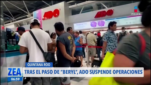 Huracán Beryl: ADO suspende operaciones en Quintana Roo