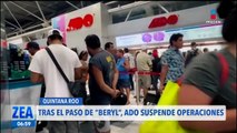 Huracán Beryl: ADO suspende operaciones en Quintana Roo