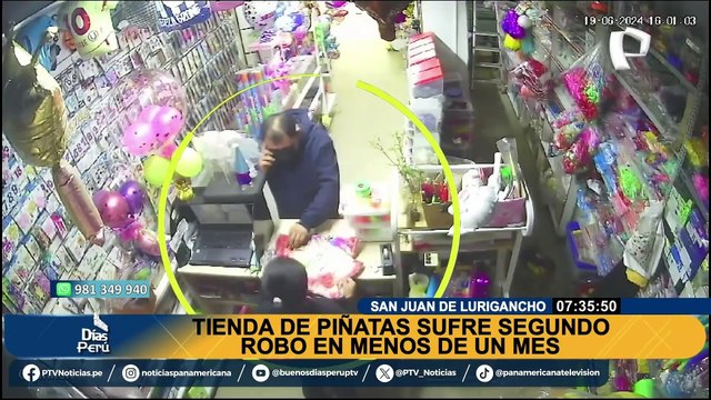 Abrieron hace 3 meses, pero ya fueron asaltados por segunda vez: roban tienda de piñatas en SJL