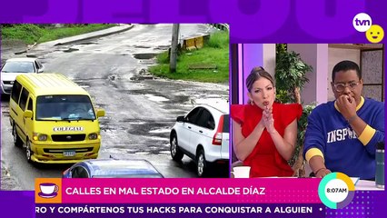 Calles en mal estado en Alcalde Díaz