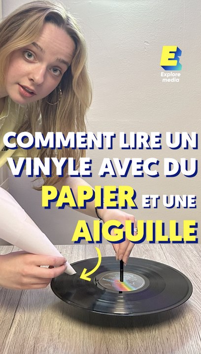 Comment lire un vinyle avec du papier et une aiguille ?