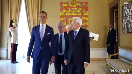 Mattarella riceve Stubb: amicizia e sintonia tra Finlandia e Italia