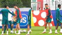 Euro 2024: Cristiano Ronaldo junto a su selección realizan el ultimo entrenamiento previo al juego contra Francia