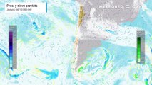 Sistema frontal cruzará rápidamente por la Patagonia, dejando nevadas, antes que se establezcan las altas presiones en Chile