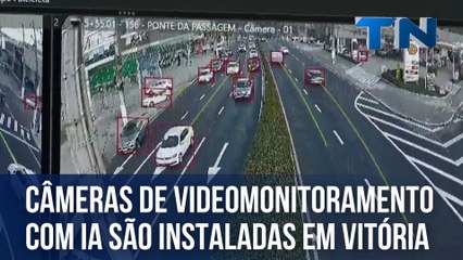 Câmeras de videomonitoramento com IA são instaladas em Vitória
