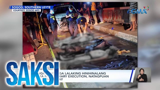 3 bangkay ng mga lalaking hinihinalang biktima ng summary execution, natagpuan sa ilalim ng tulay | Saksi