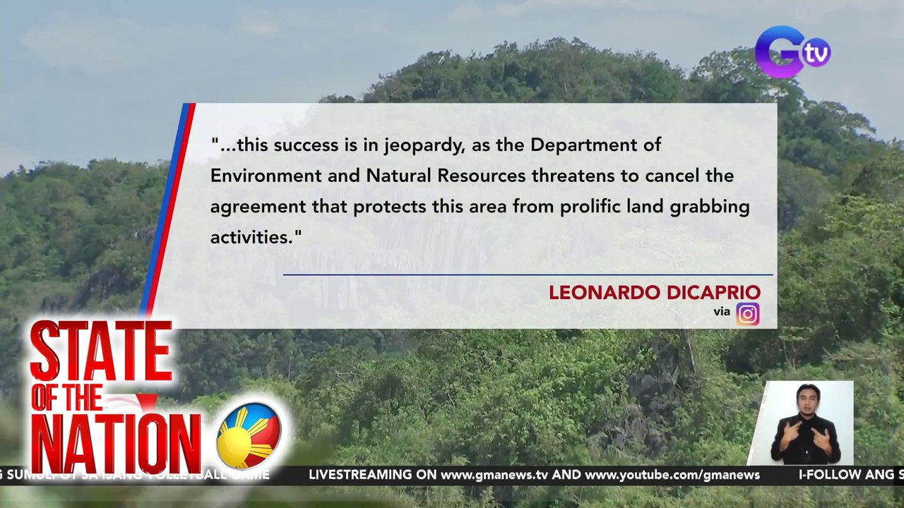 Leonardo Dicaprio, nanawagan na protektahan ang Masungi Georeserve | SONA
