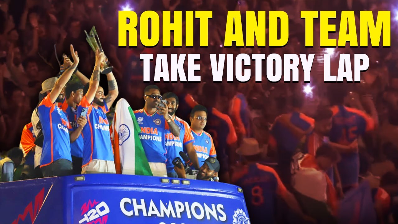 T20 World Champion Team India Victory Parade Live: Spectacular homecoming for Team India in Mumbai