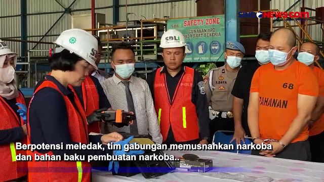 Tim Gabungan Musnahkan Bahan Baku Narkoba dari Penggerebekan Pabrik Ekstasi karena Berpotensi Meledak