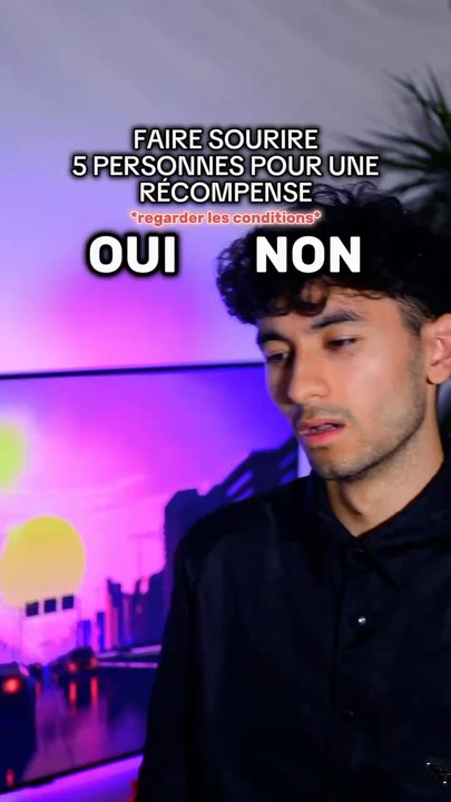 pov: vous devez faire sourire 5 personnes pour obtenir une récompense…pt1